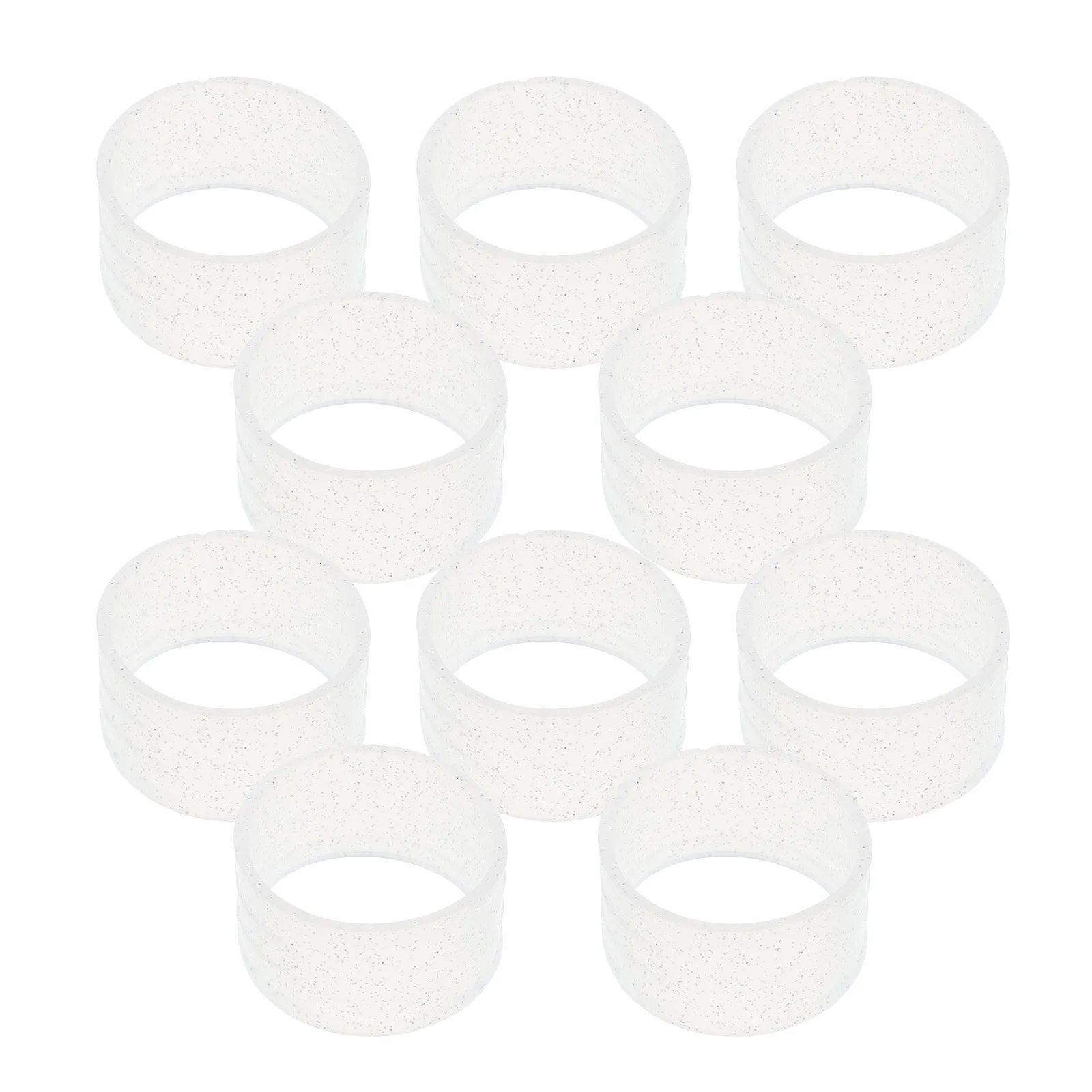 

10pcs Silicone Tennis Rings Non-Slip Replaceable Overgrip Protectors Shock Vibration Dampeners Racket Grips Tennis Dampener