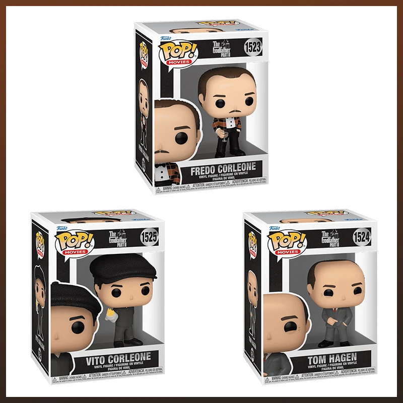 Godfather Funko Pop Movie Figure Vito Corleone Tom Hagen Model Boys Toys Room Decoration Doll Car Ornament Friend Birthday Gifts