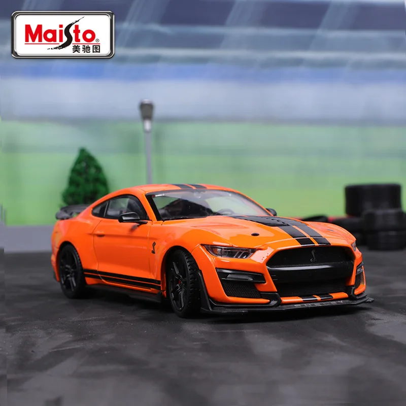 

Hot selling 1:24 Ford Mustang Cobra GT500 Alloy Simulation Car Model Toy Boy Birthday Gift Collection Ornament Sports Car