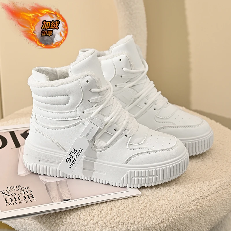 

Men's Waterproof Snow Boots with Plush Lining, Anti-Slip and Wear-Resistant Sneaker Sole, Warm Winter Casual Boots