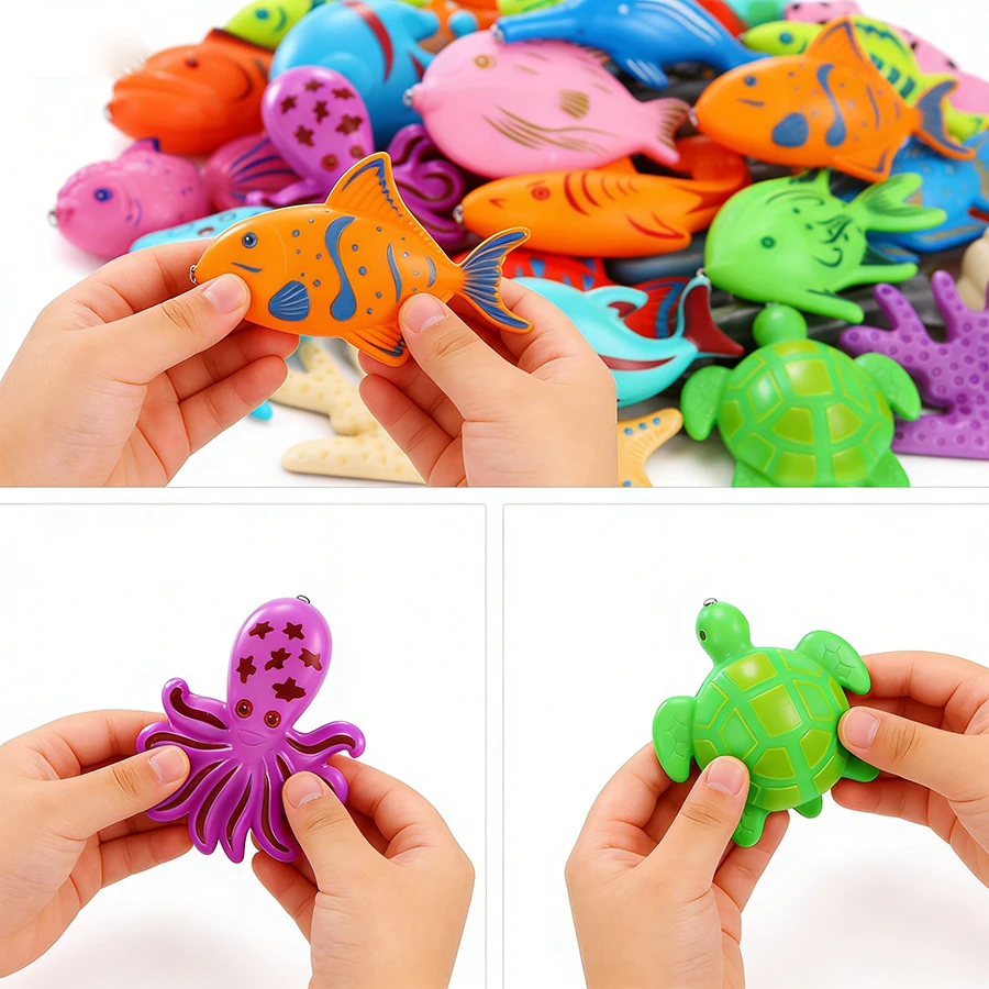 8 Peças de Peixes Plásticos Mi - Aquarium Fish Game avaliação e preço