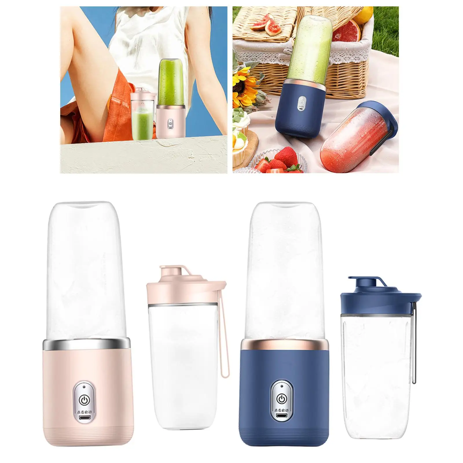 Personal Portable Blender with Water Bottle Smoothie Blender for Travel Home