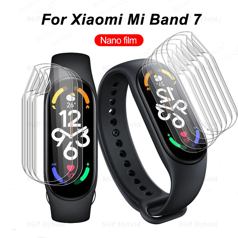 

Изогнутая пленка 9D для экрана Xiaomi Mi Band 7, мягкая Гидрогелевая защитная пленка NFC для Mi Band7, MiBand 7, не стекло, 3-12 шт.