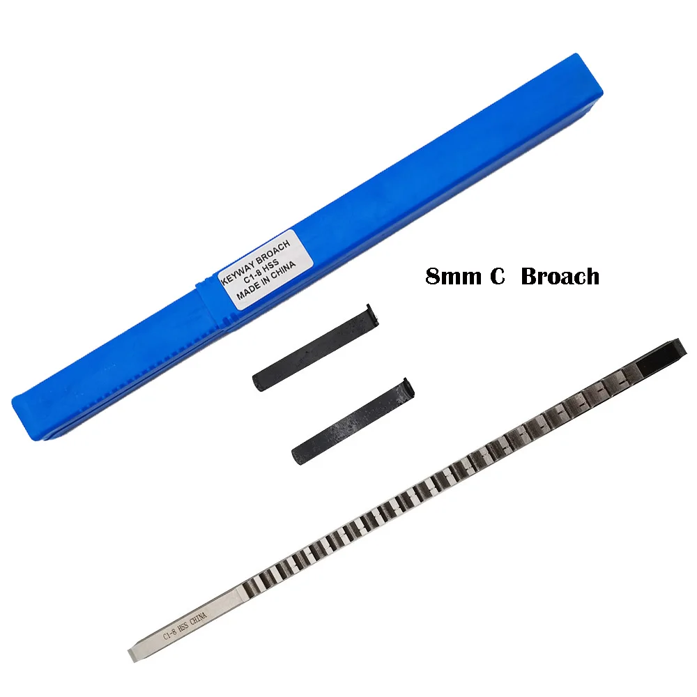 High Velocidade Steel Cutting Broaching Ferramentas para Cnc Router Keyway Broach Push tipo Métrica Tamanho Broaches mm c1