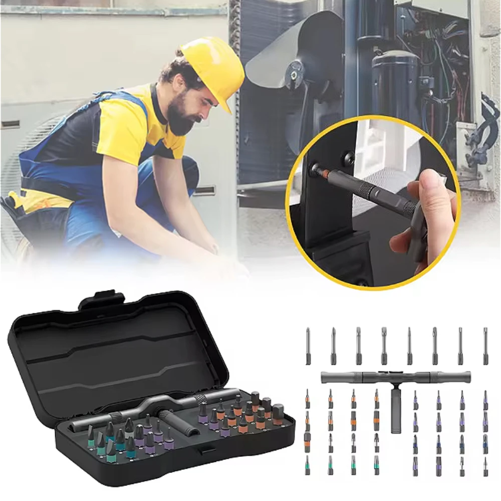 

24 In 1 Multi-functional Ratchet Screwdriver Set Steel Alloy Household Wrench Tool Repairing Maintenance Combination Accessory