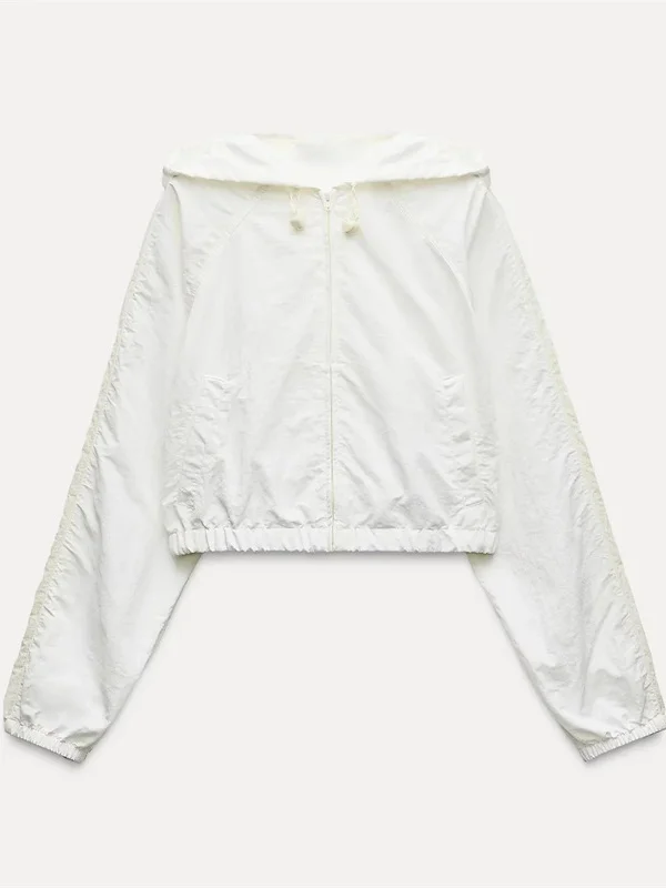 

Новое осеннее поступление, женское пригородное пальто Long Sve с капюшоном, нейлоновое или Jaet, модный и простой дизайн, женское пальто