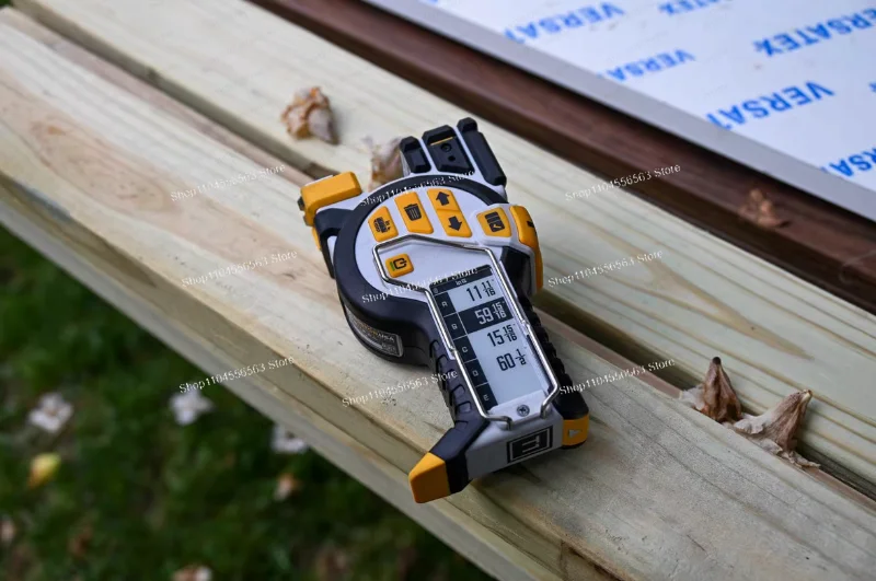 Smart Digital Laser Tape Measure with Dual Display and Data Storage, 7.6m/25ft Electronic Measuring Tool for Construction