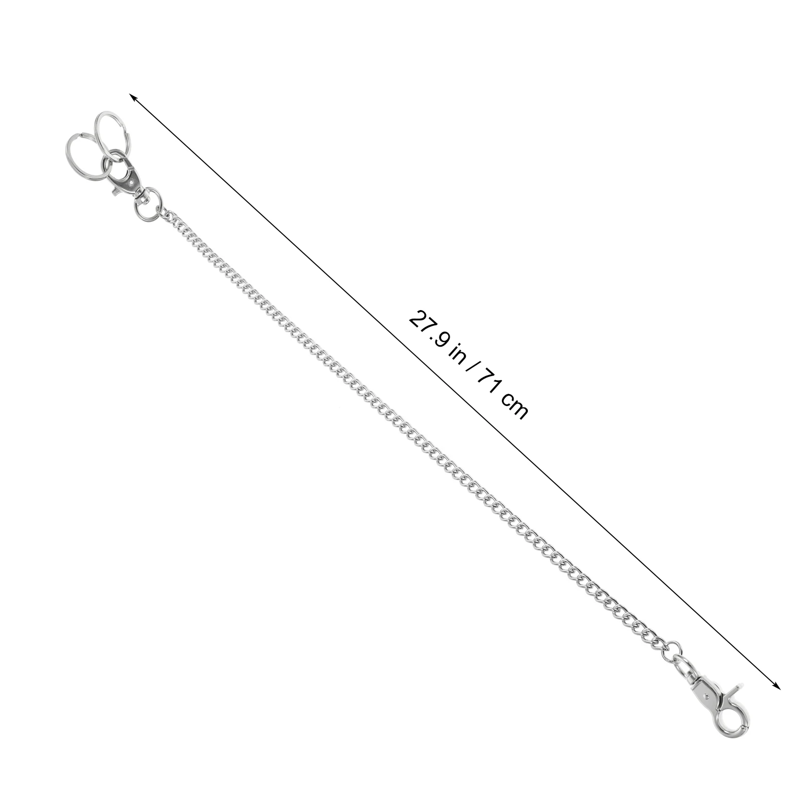 Stainless Steel Clothes Hanging Chain Pocket Watch Chain Metal  Handbags Tote Key Chains  Pocket Watch Buckle Chain Jeans Chain