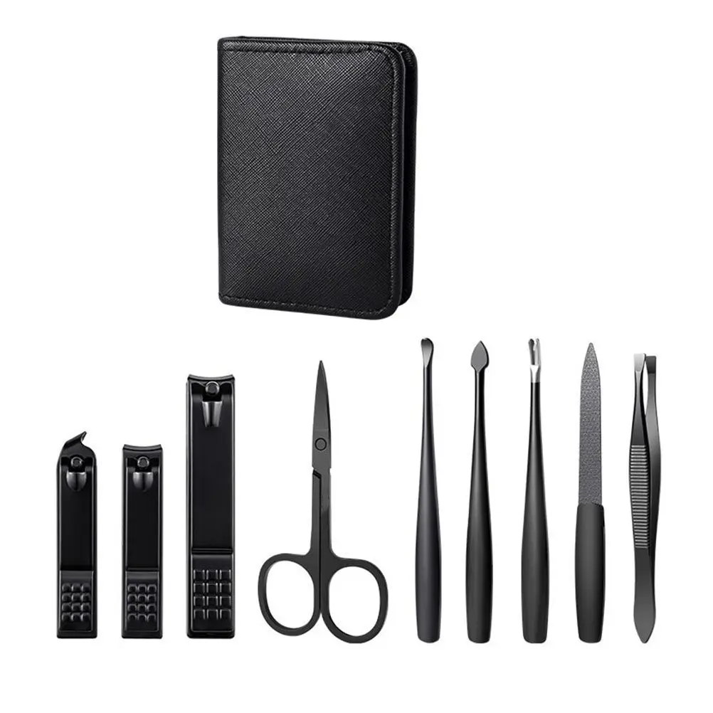 

Набор профессиональных инструментов для маникюра и педикюра из нержавеющей стали: кусачки, пилка, ножницы, пинцет, инструмент для чистки ушей. Отличный подарок.