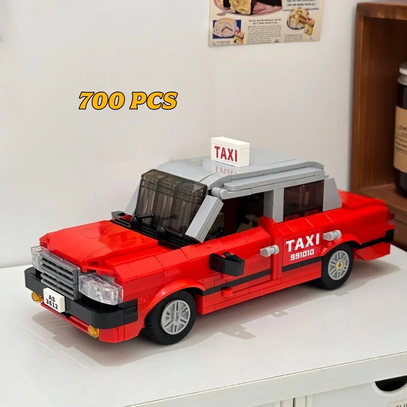 

Classic Hong Kong Style Double Decker Bus Retro Model Building Block MOC City Car Toys Taxi Antique Tram Puzzle Brick Kids Gifts