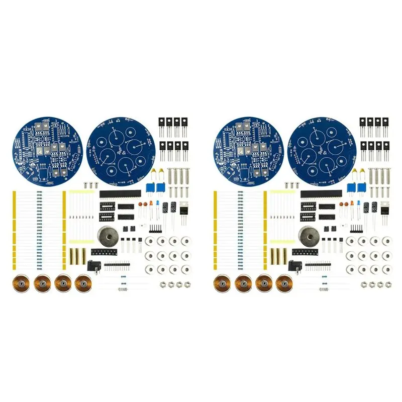 2X Magnetic Levitation DIY Electronic Kit Experimental Coil Push-Down Module Circuit Welding Kit (Weight Bearing 50G)