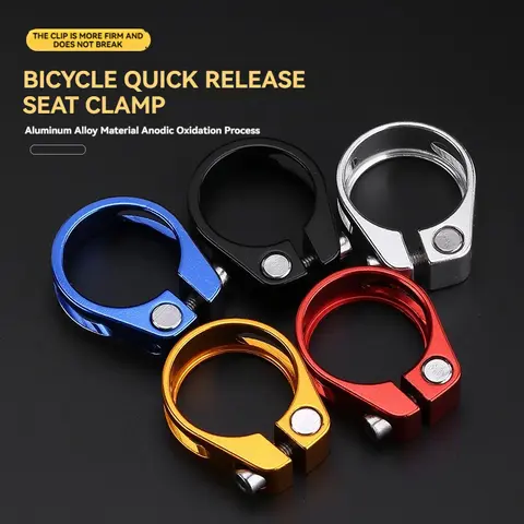 28.6/31.8/34.9mm Aluminum Alloy Bicycle Seat Tube Clamp MTB Seat Tube Clip Road Bike Seatpost Clamp