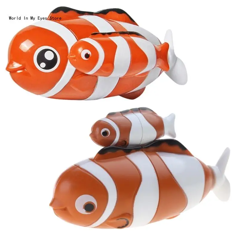 124D Barco água flutuante nadador peixe elétrico brinquedo segurança para chá bebê brinquedos sem mordida