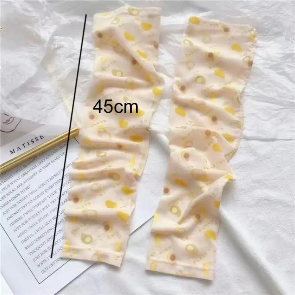 Anti-UV Ice Sleeve Portable Floral Loose Version Long Gloves Sun Protection Breathable Sunscreen Sleeves