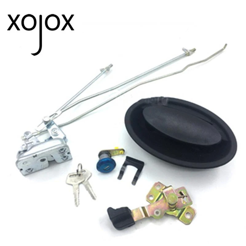 XOJOX For KOMATSU PC200/210/220/240/300-8 Excavator cab door lock assembly inside and outside handle lock block lock cylinder