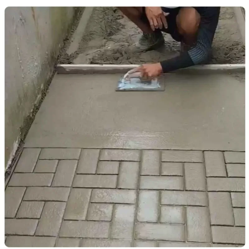 Pavement Construction Steel Material Garden Square Courtyard Antique Aisle Cement Floor Embossing Mold Concrete Anti-skid