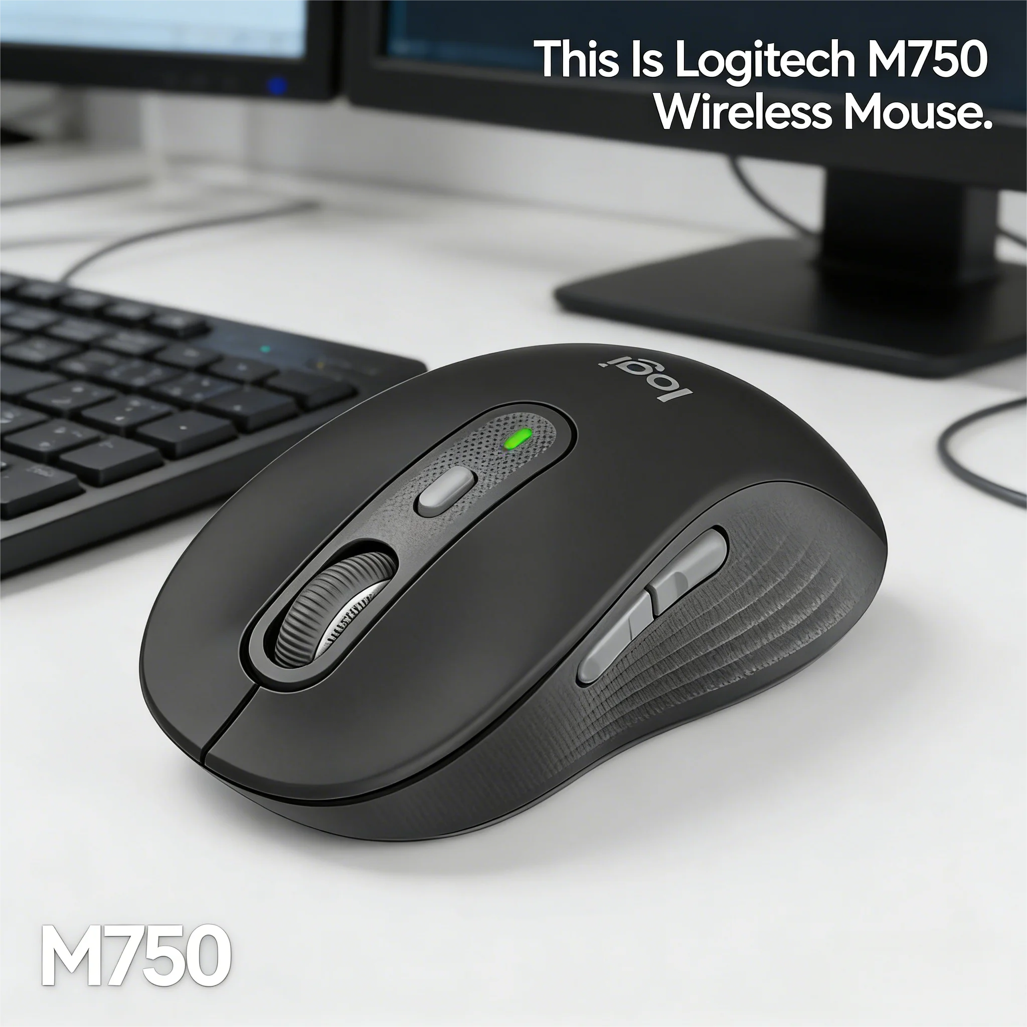 Logitech M750 Cross-Platform Wireless Mouse Multi-Device Switch Budget Student Pick