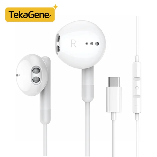 Tekagene-auriculares USB tipo C, cascos Ultra claros sin ruido, con cable de 3,5mm, para Samsung Galaxy S24 S23 A53 A54 A34