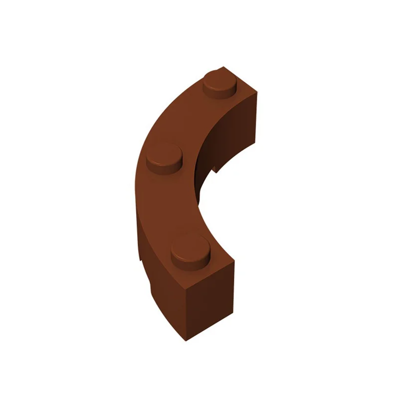 50 Stück 48092 Brick Round Corner 4x4 Macaroni Wide 3 Studs Collections Modular GBC Spielzeug für technische MOC-Bausteine – Detail 3