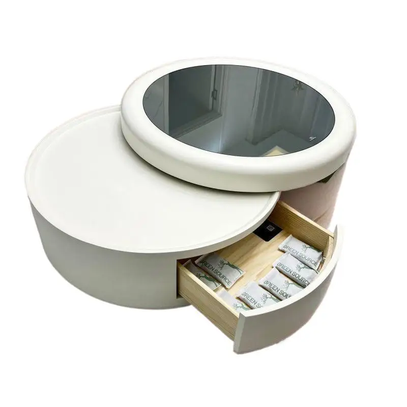 

Italian light luxury new coffee table simple Nordic modern living room drawer storage