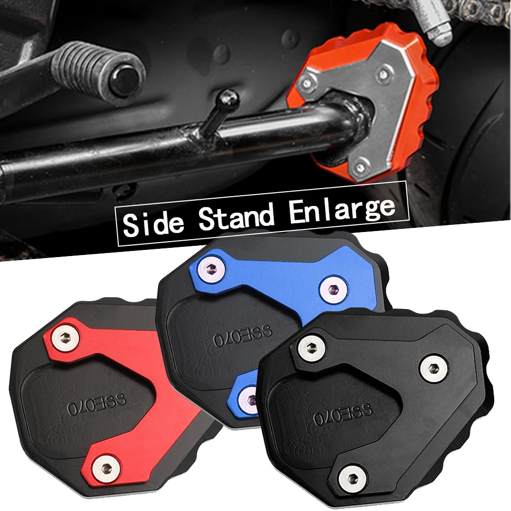 Motorcycle CNC Aluminum Side Stand Pad Enlargement Plate Kickstand Extension For HONDA CB400X CB 400 500 X CB500X CB500 X 2021