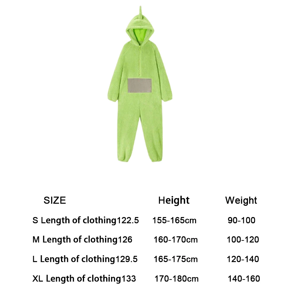 Home Set Cosplay Costume Po Lala Tinky Winky Adult Onesies Jumpsuit Christmas Pajamas Halloween Animal Sleepwear