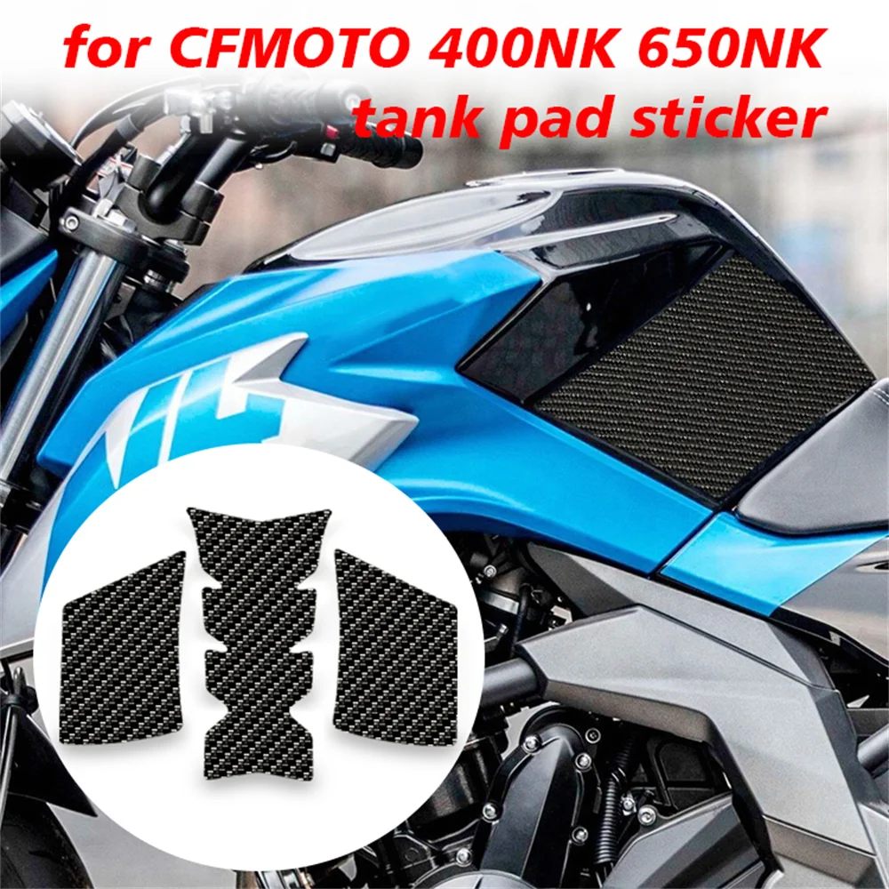 Almohadillas antideslizantes para tanque de combustible, Protector de rodilla, calcomanías de tracción 3D, accesorios para motocicleta, CFMOTO 400NK 650NK 400 650 NK