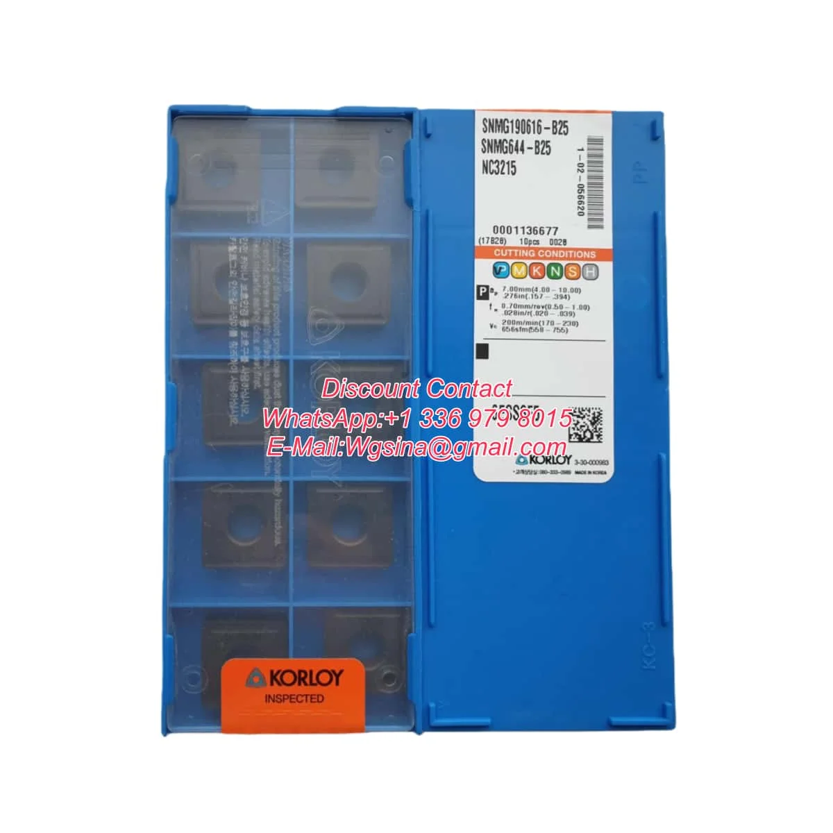 KORLOY Original SNMG SNMG190612 GR NC3030 Medium Roughing Carbide Turning Inserts High Quality Turning Tools