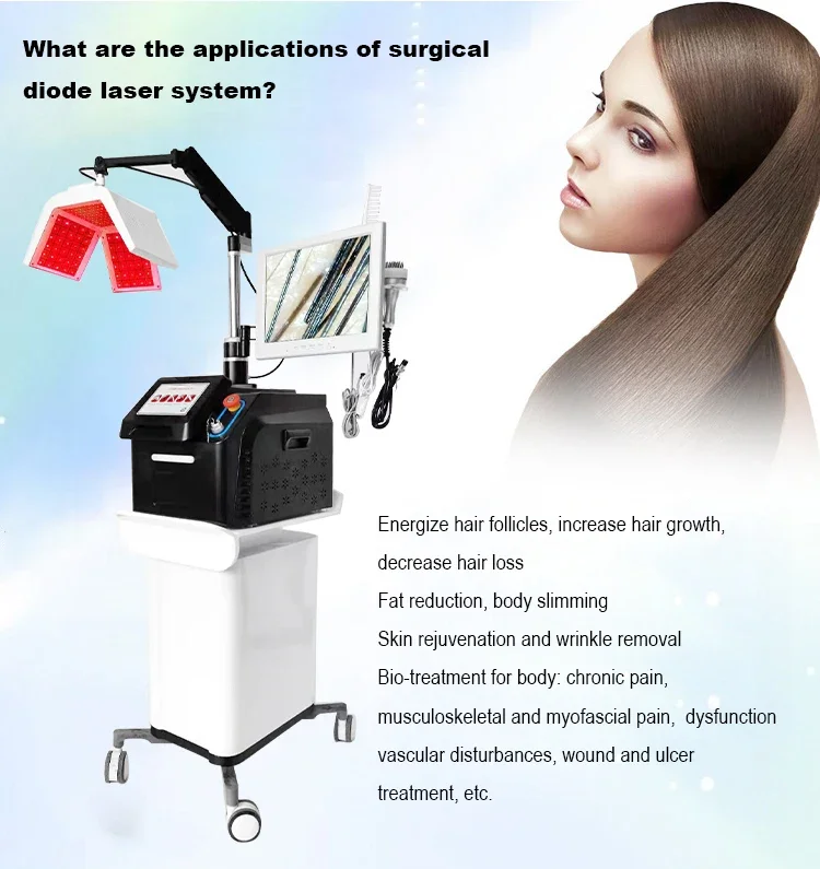 Therapy Hair Growth Comb  Hair Growth Machine 650nm Diode  Hair Loss Treatment Growth Machine For Salon