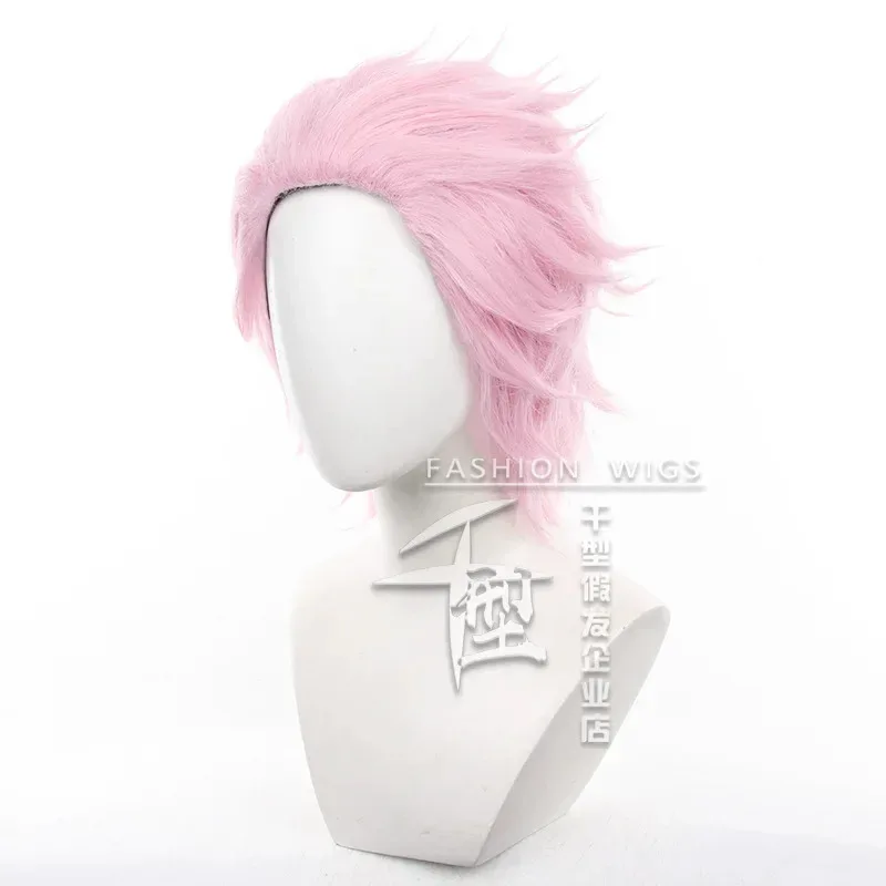 Mitsuki Kiryu Cosplay Wig Anime WIND BREAKER Wig Pink Short  Furin High School Fiber Hair+Wig Cap