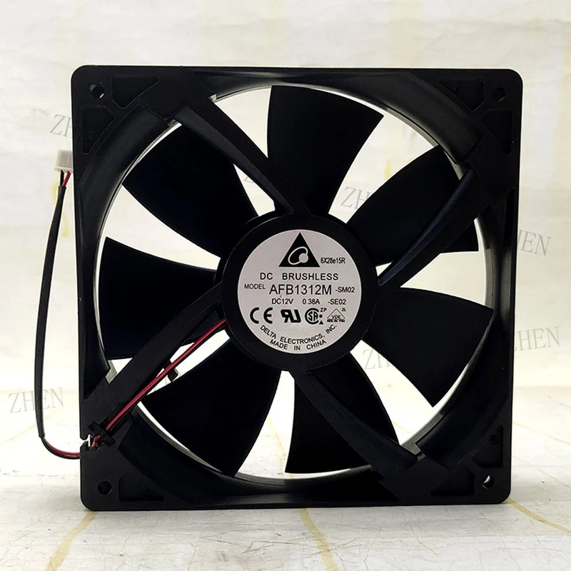 

S New for Delta AFB1312M 12V 0.38A 2-wire Cooling Fan#QW