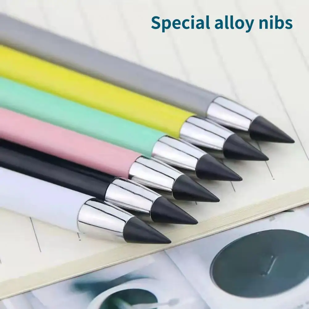 

Unlimited Writing Pen Lightweight Painting Pencil Mini Smooth Writing Practical Bright Color Eternal Pencil