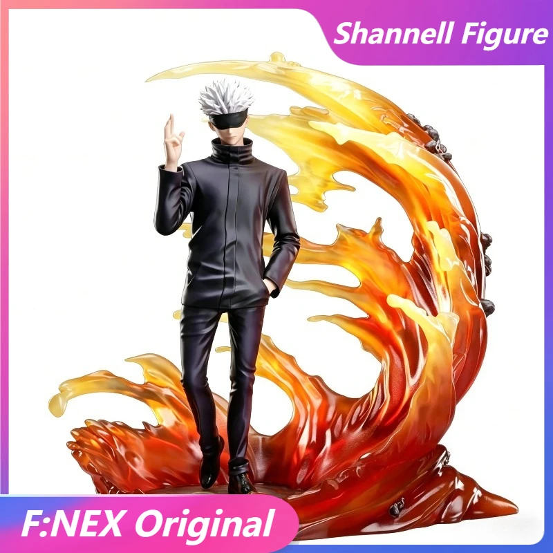 

В наличии F:NEX Оригинальная фигурка Gojo Satoru из Jujutsu Kaisen, 33 см, ПВХ, аниме-фигурка, модель, игрушка, коллекционная кукла, подарок