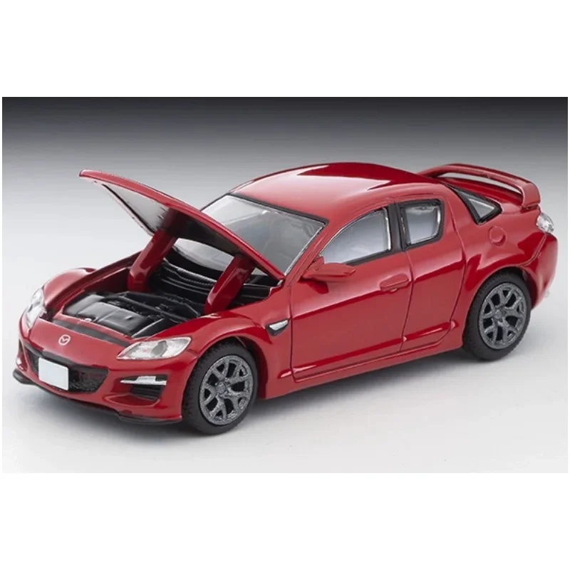 TOMYTEC TLV 1:64 N314a Mazda RX-8 TypeRS Red alloy die cast static display car model, boy collection toy gift room decoration.