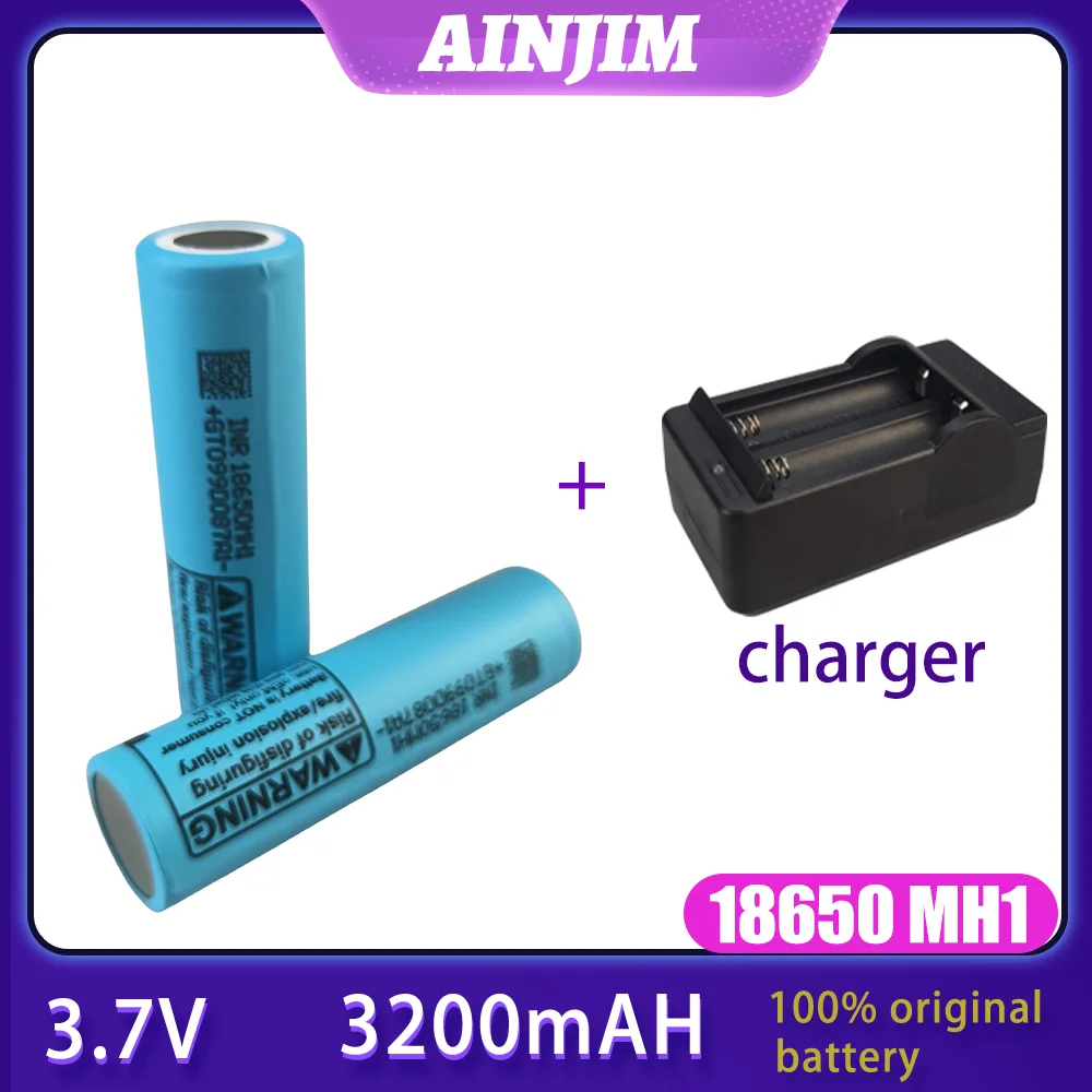 

3200mah 10A 3.7V MH1 Discharge18650 Lithium Rechargeable Battery For Drone Power Tools Flashlight microphone electric iazor