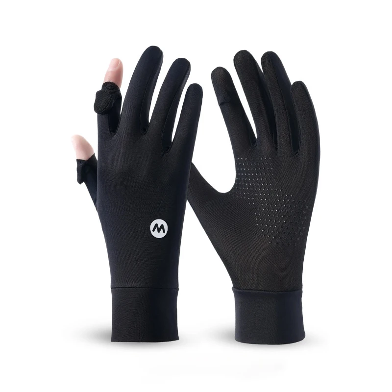 AliExpress NONE UV Protection Women's Gloves Summer Cycling Flip-Tip Touchscreen Ice Silk Driving Non-slip Golf Stretchy Breathable Hiking Glove