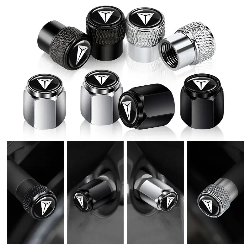 4 قطع أغطية صمامات إطارات معدنية للسيارات مناسبة لـ ديبال S07 S7 SL03 G318 S09 S05 تشانجان UNIT UNIK CS35 CS75 إكسسوارات