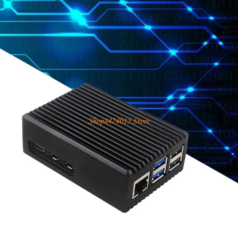 

K1AA Efficient Cooling Enclosure Aluminum Fan Case for Pi 5 Heatsink
