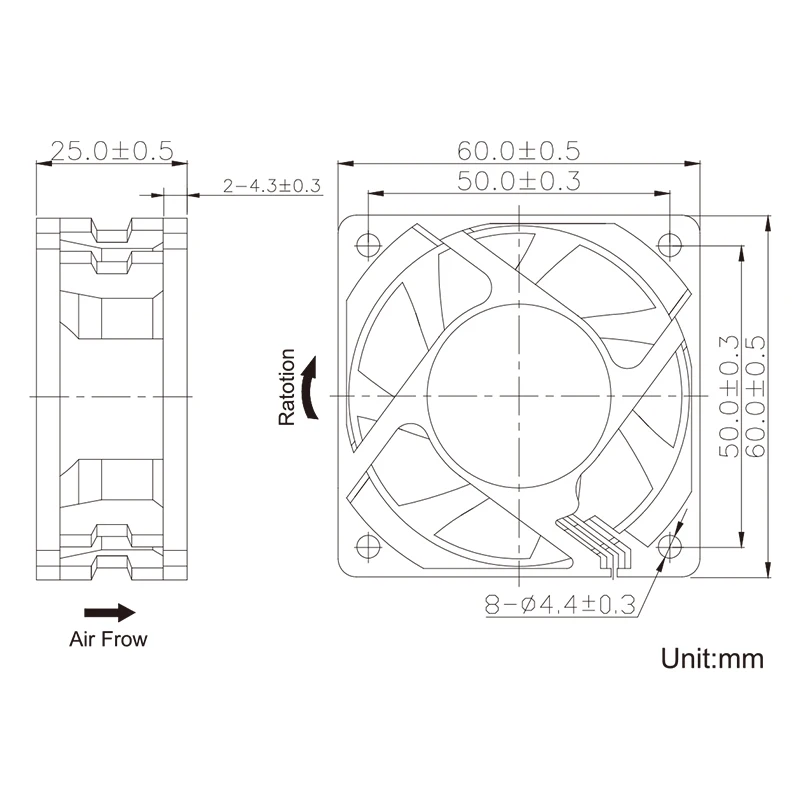 AC 115V 230V cooling fan 60mm 5W 5500RPM 1pcs SXDOOL Brushless Fan Dual Ball Bearing AC Fan