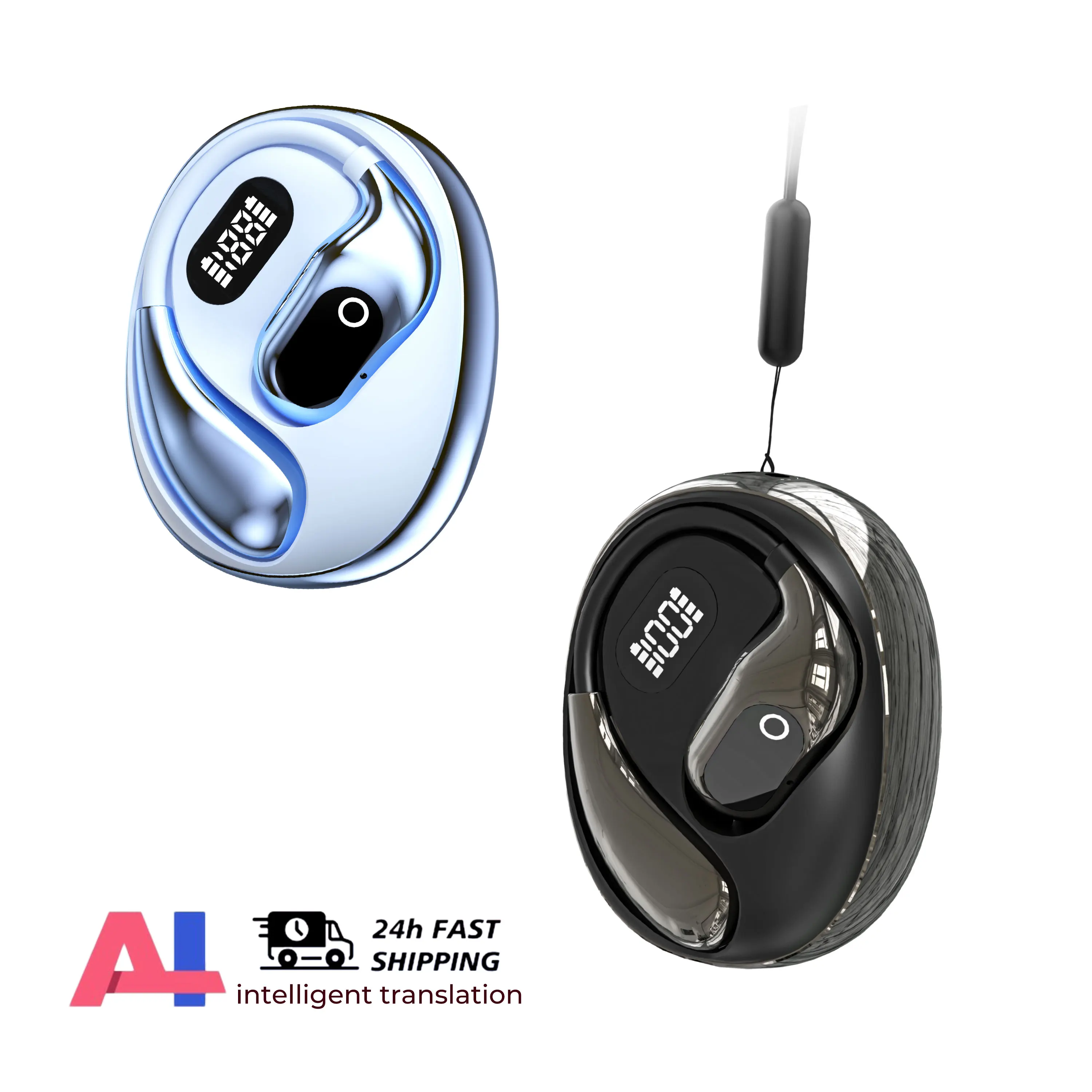 WJOY Translator Earbuds Black 10