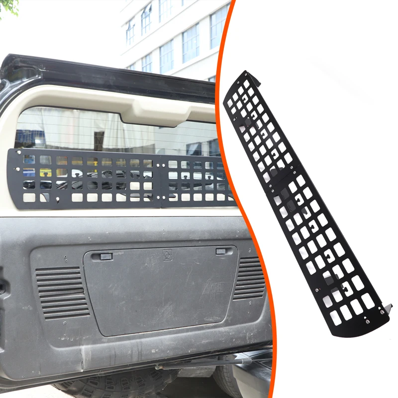 

1piece set aluminum alloy black For Hummer H3 2005-2009 car tailgate enclosure storage board interior modification accessories