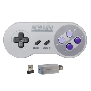 Wireless Gamepad USA version Purple button 2 container 2.4g Joypad Joystick Controller for SNES Mini PC Windows NS Switch Phone 10 Main Sales Control Super Nintendo - №6