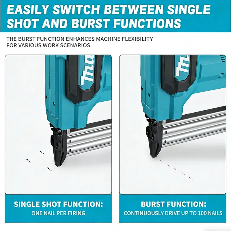 18V 6.0Ah Cordless Nail Gun Battery High Capacity 100-Nail for DIY Wood Flooring And Shelving Projects