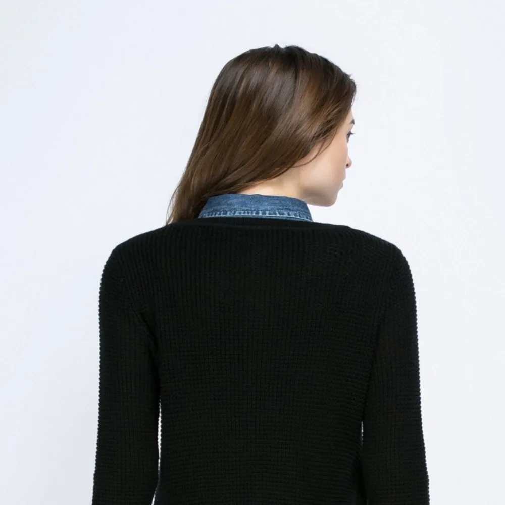 

Съемный воротник из хлопкового денима с пуговицами и лацканами, синий, для женщин, регулируемые ремни, аксессуар для одежды