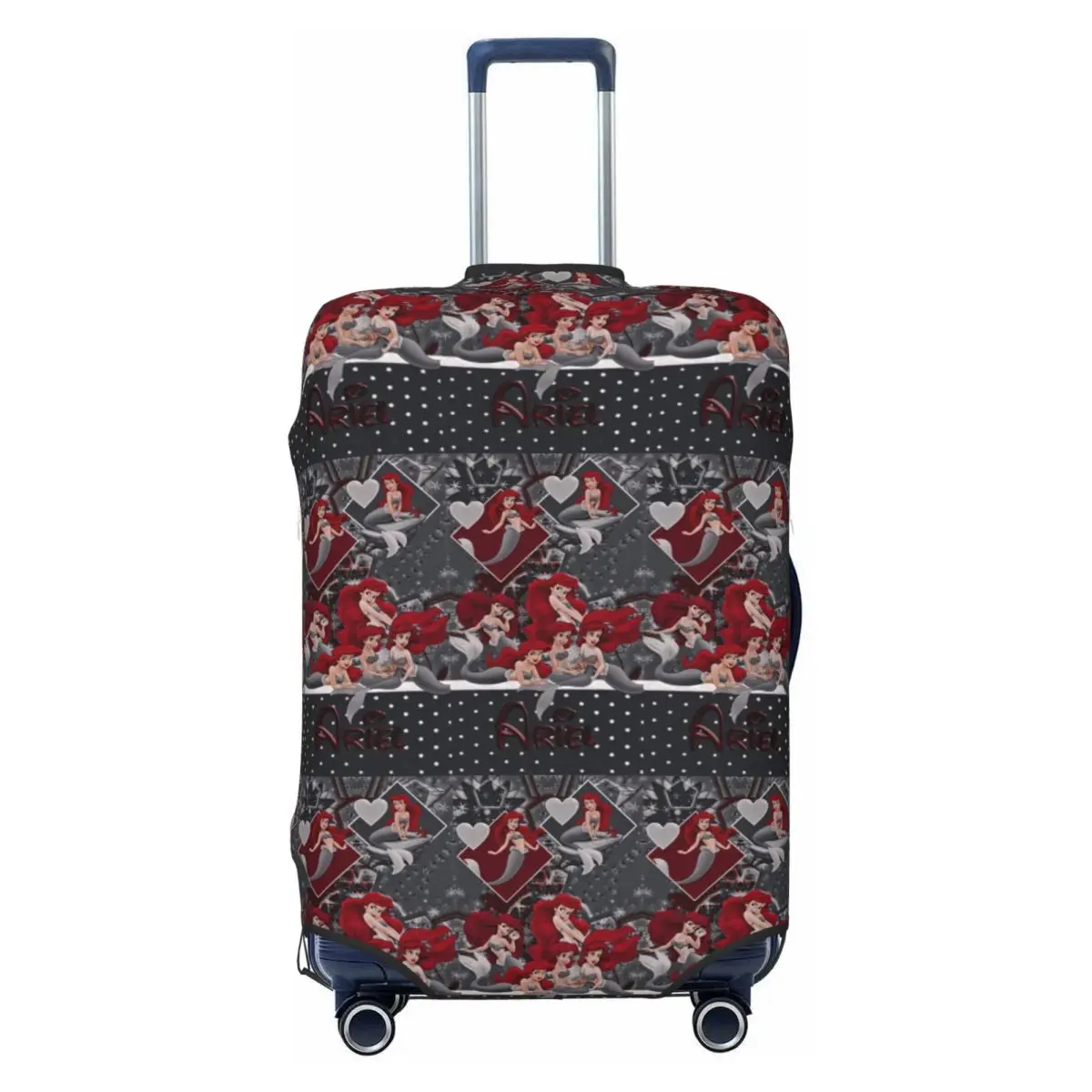 

Custom The Little M-Mermaid Luggage Cover Protector Cute Princess Ariel Travel Suitcase Protective Cover for 18-32 Inch