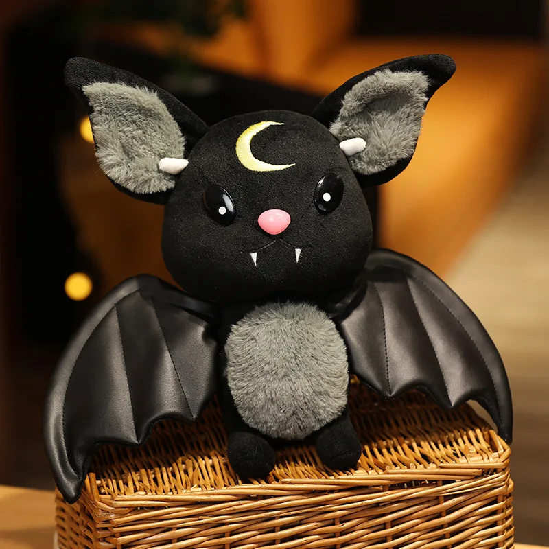 

30CM Halloween Demon Dark Bat Doll Plush Toy Cute Cartoon Soft Stuffed Plush Room Decora Birthday Holiday Gifts For Kids
