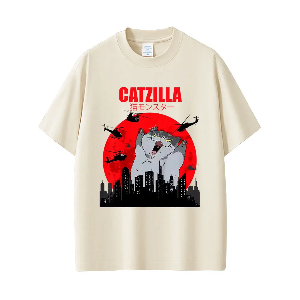 

Cute Art Japanese Cat Funny Meme T-shirt Men Women High Quality Cotton Vintage T-shirts Unisex Kawaii Casual Oversized T Shirts