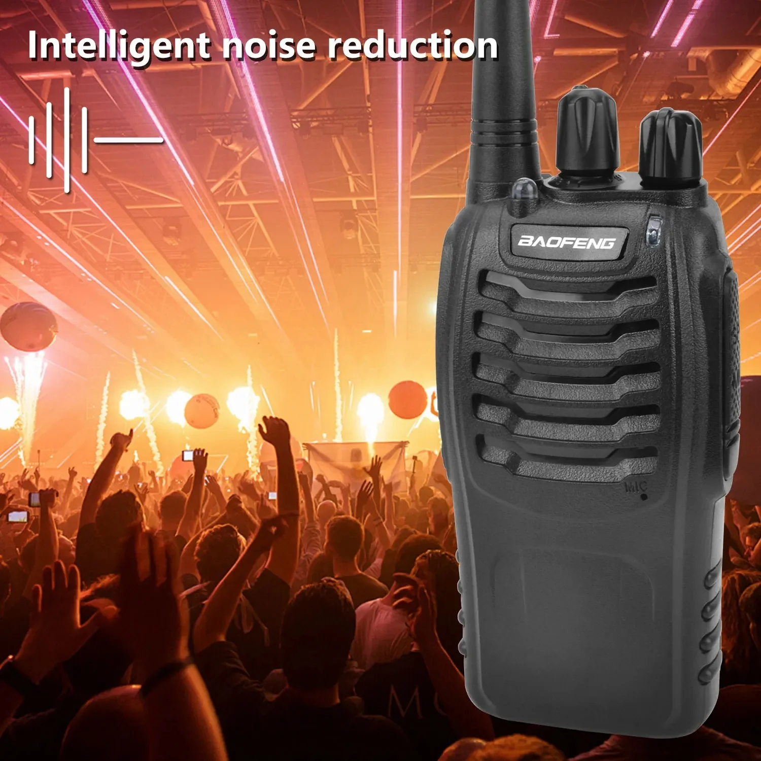 Baofeng AD-888HD UHF 2W Digital cifrado y analógico VOX reducción de ruido clon inalámbrico Freq copia tipo C carga Walkie Talkie