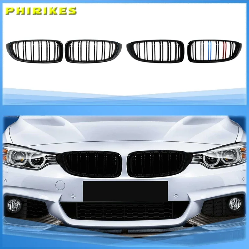 

Front Bumper Kidney Gloss Black Carbon Racing grill for BMW4 Series F32 F33 F36 F80 F82 2013-2020 Refiting Grille Accessories