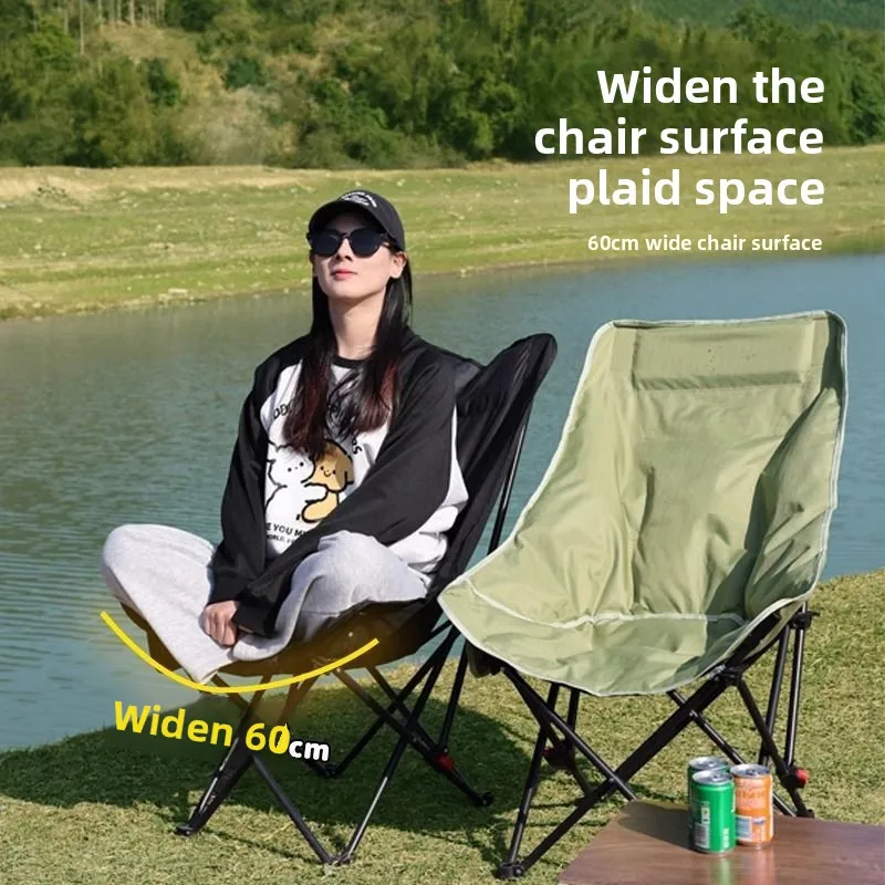 Four-speed Adjustment Moon Office Lunch Break Chair Recliner Simple Folding Chair Three-speed Folding Bed Portable and Simple view 4